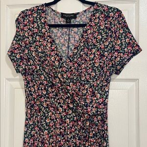Perceptions Floral Wrap dress